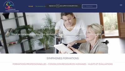 Site internet Symphonie Formation