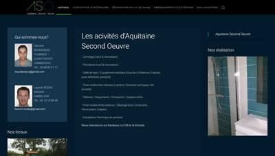 Site internet Aquitaine second oeuvre